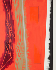 ハインツ・ホリガーによるアルビノーニの歌　Ｆ30　カンヴァスに油彩・アクリル・鉛筆・ペン　2012