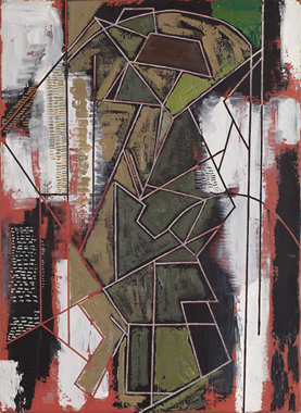 Cubism Composition　カンヴァスに油彩・OGテンペラ　1992　Ｐ20