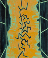 中心の復活の理論的構造　カンヴァスに油彩　2013　F8