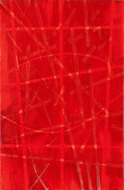 赤いアンモナイト　カンヴァスに油彩　2013-2014　　P4