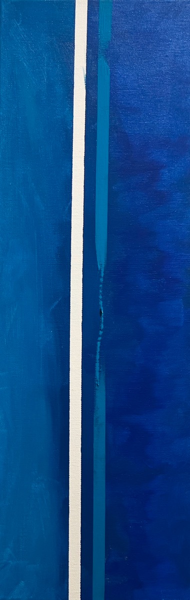 「青の記譜法」 60×20cm